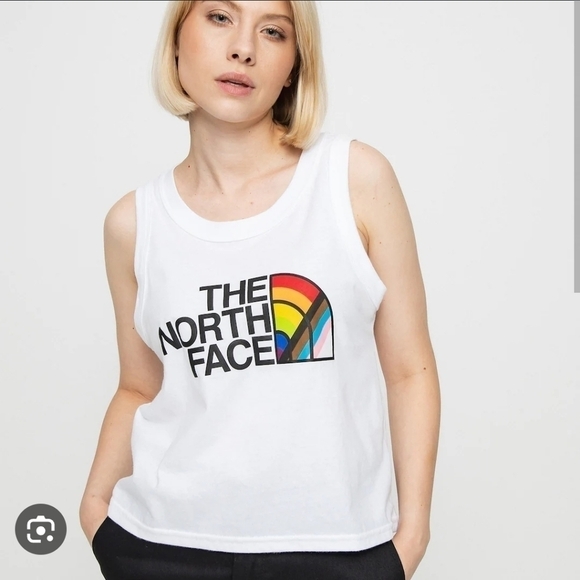 The North Face Pride Tank Top with Rainbow Symbol, Size XXL - Picture 1 of 8